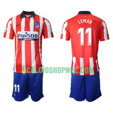 Atlético Madrid Thomas Lemar 11 Bambino Maglia Prima 2020/2021 Manica Corta (+ Pantaloncini)